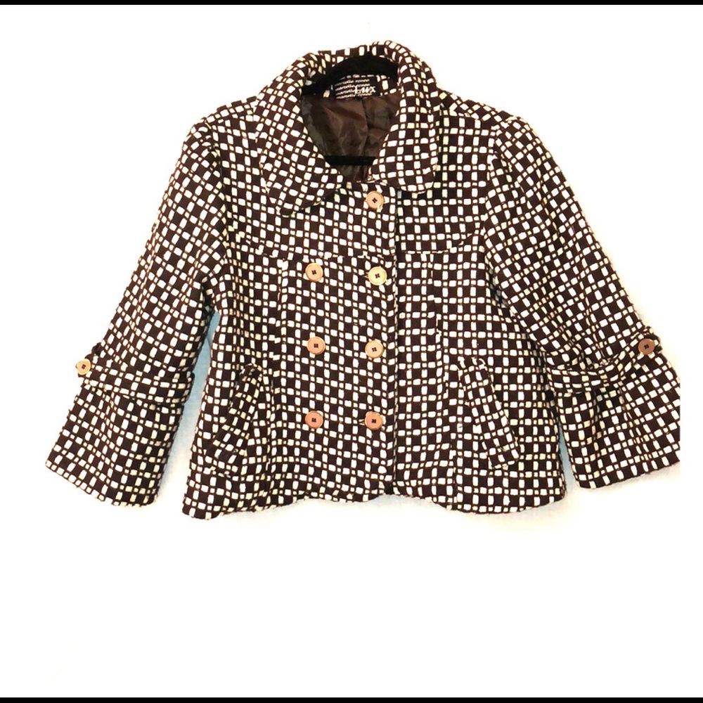 Brown and white coat